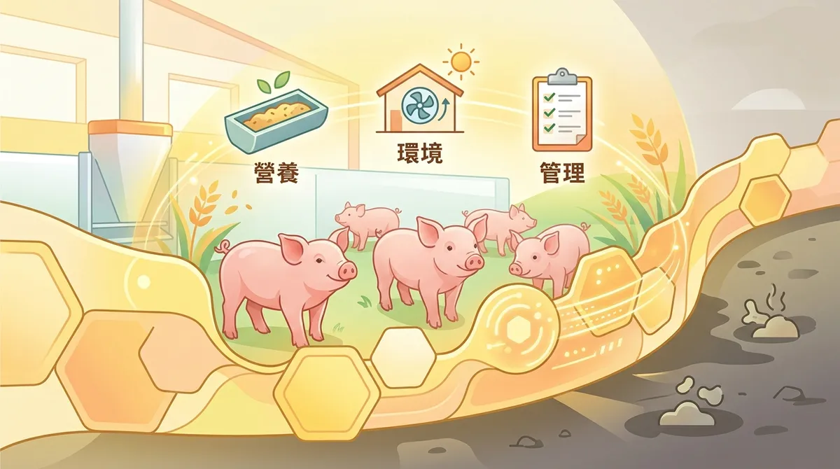 仔豬離乳下痢困擾？營養、環境與管理打造黃金防線！