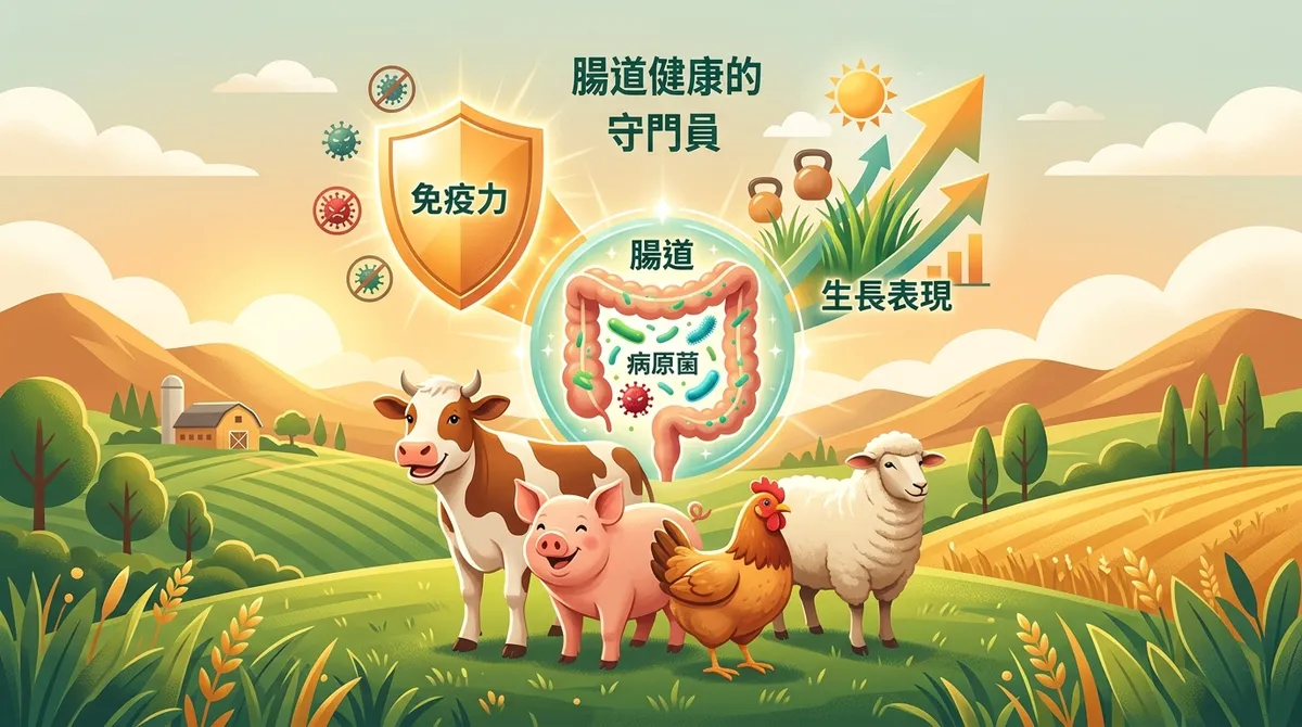 飼料裡的益生菌：動物腸道健康的守門員，提升免疫與生長！